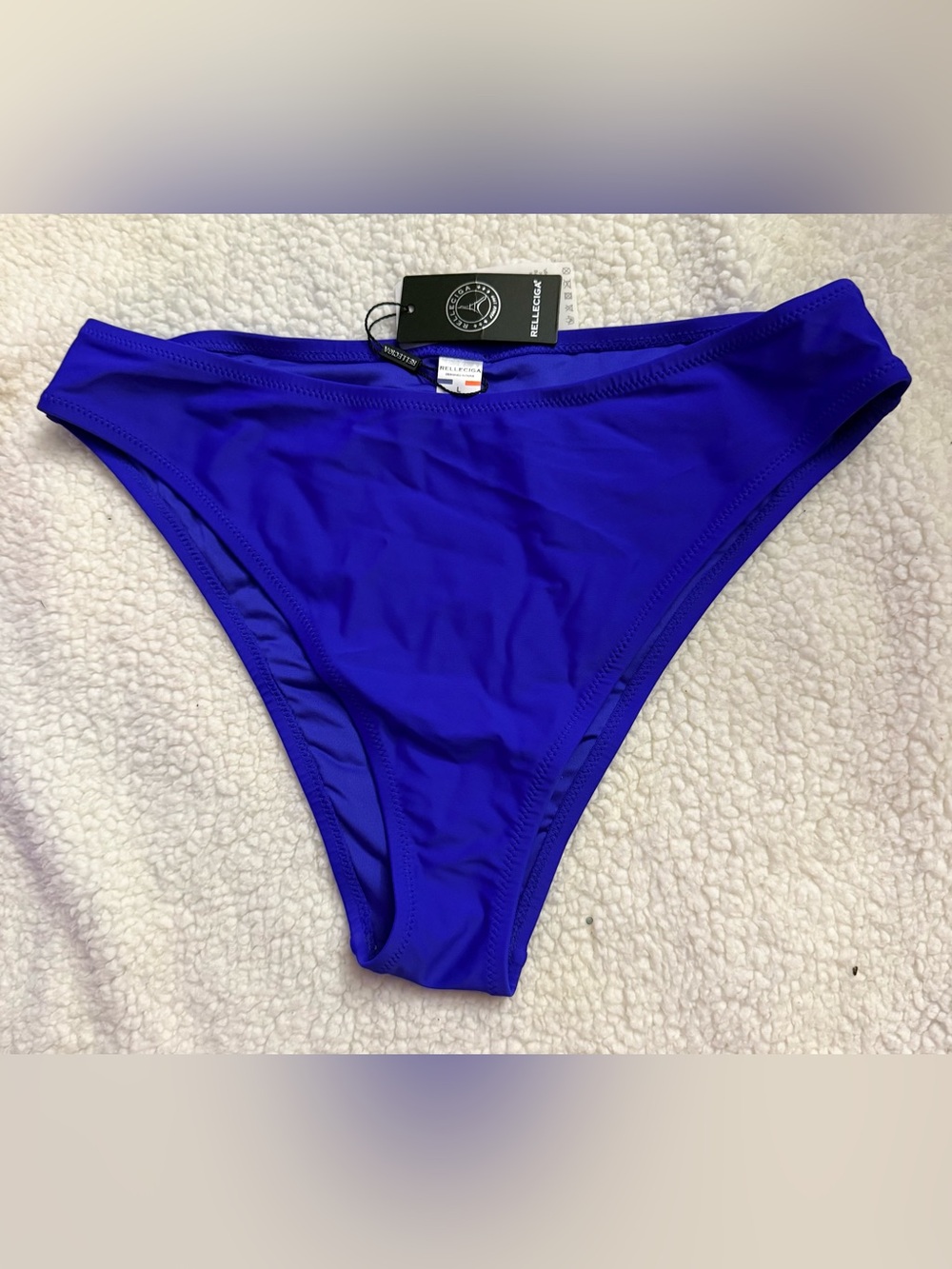 Relleciga Royal Blue Bikini Bottom. Size Large